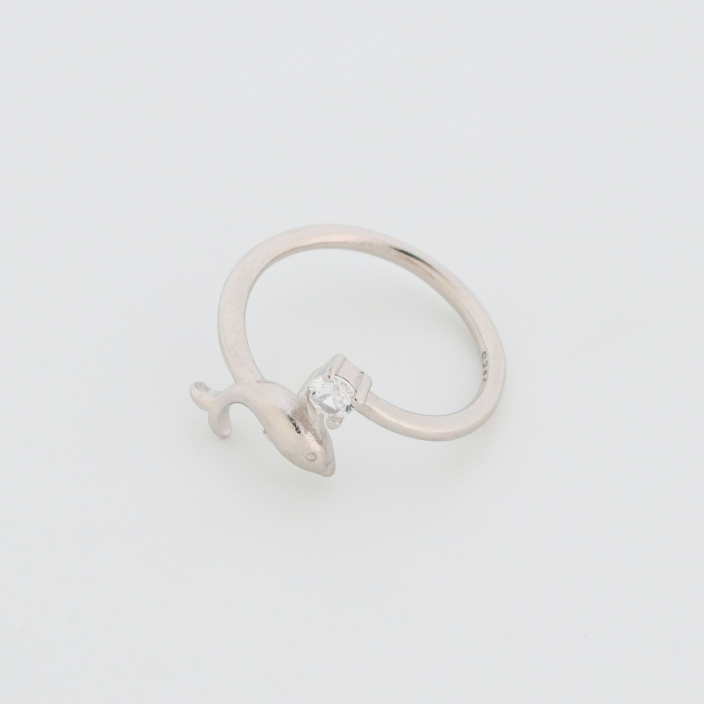 Dolphin Rhodium Toe Rings