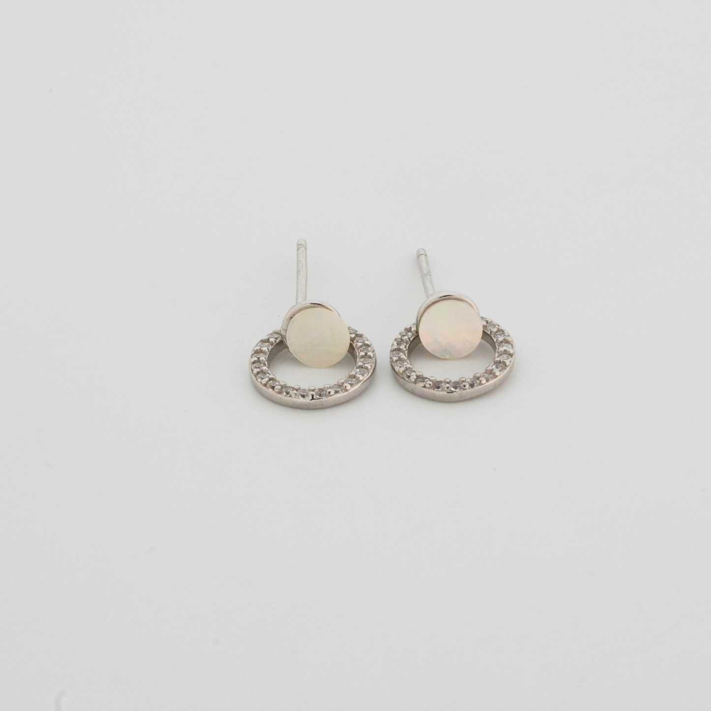 Twain Rhodium Earrings