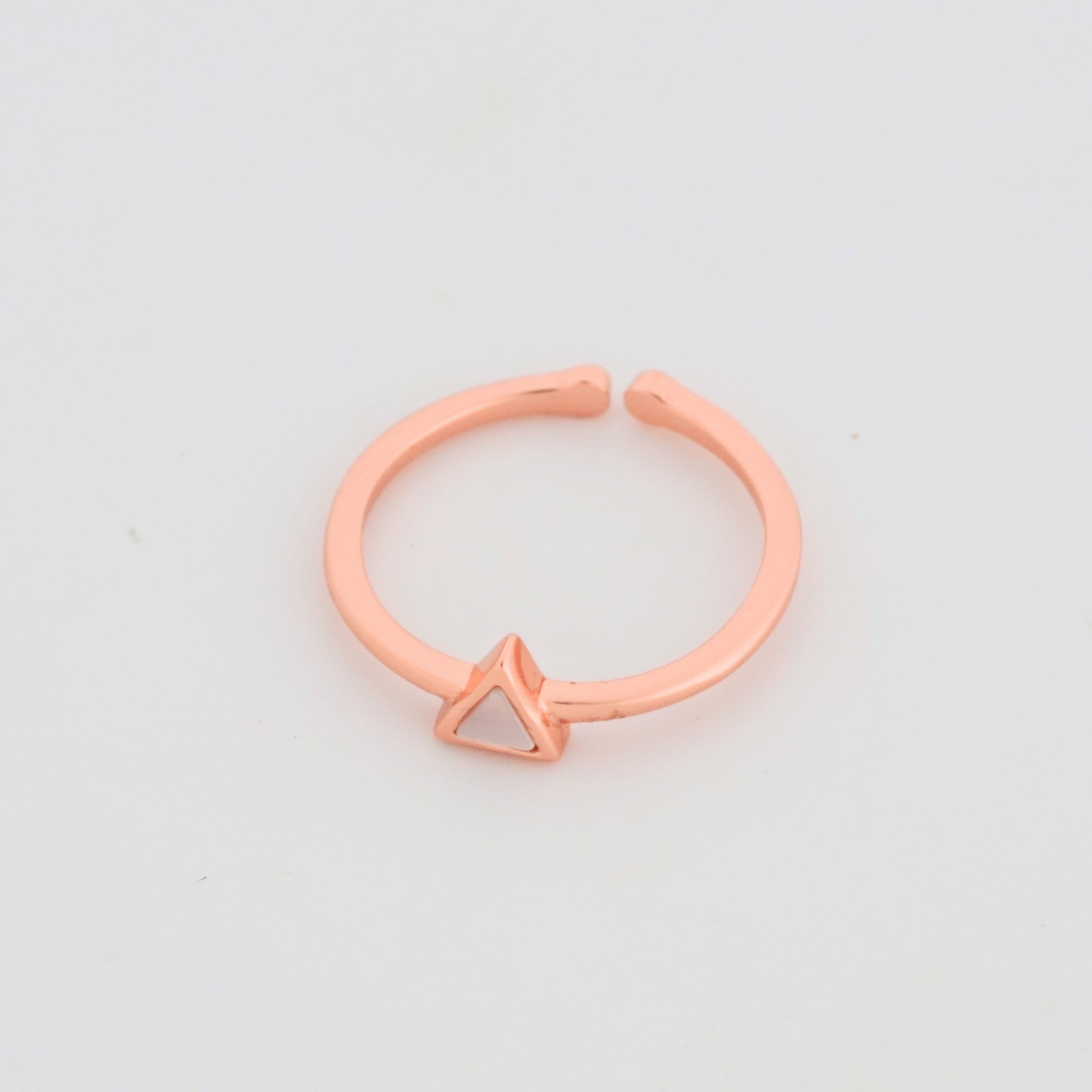 Angular Rose Gold Toe Rings