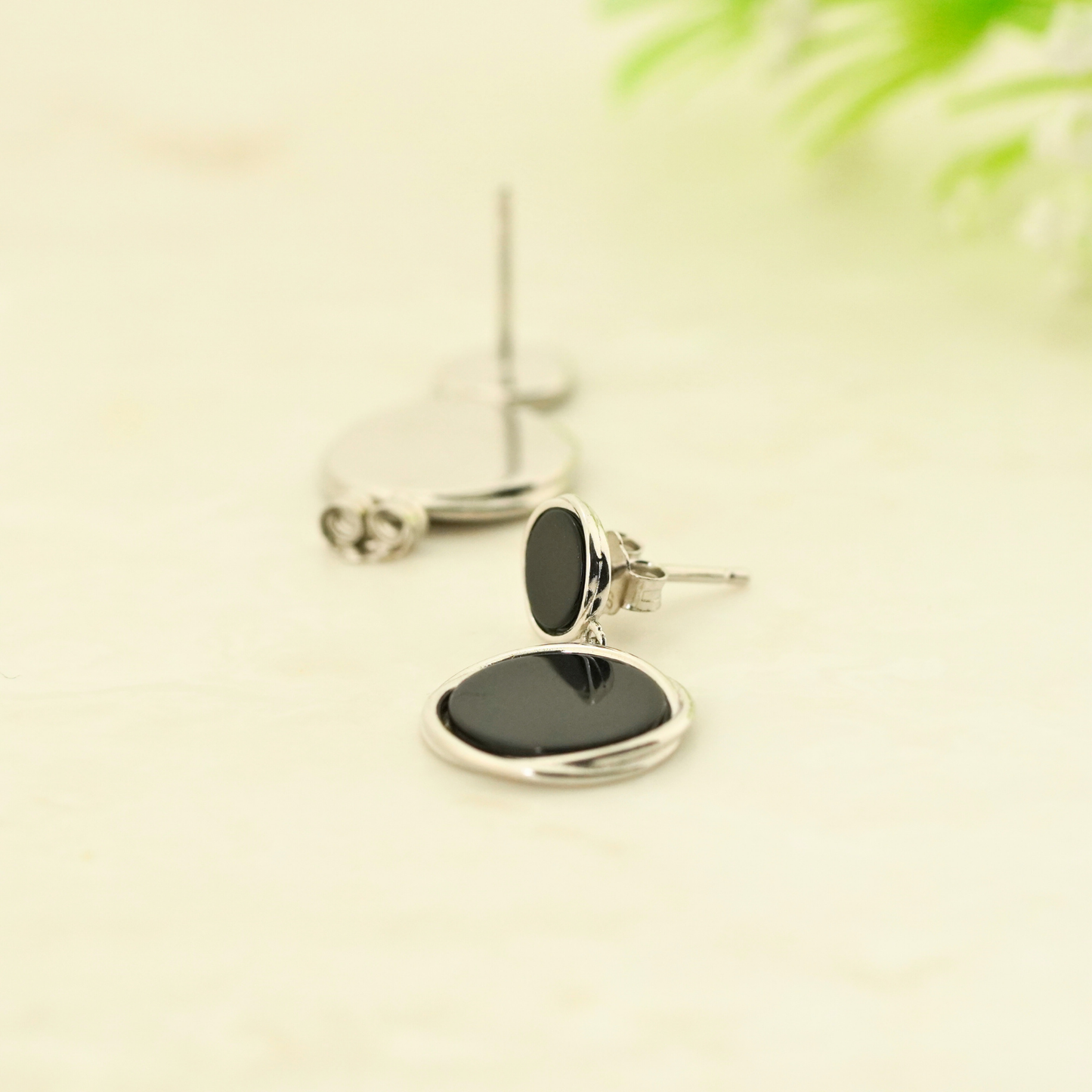 DoubleBlack Rhodium Earrings