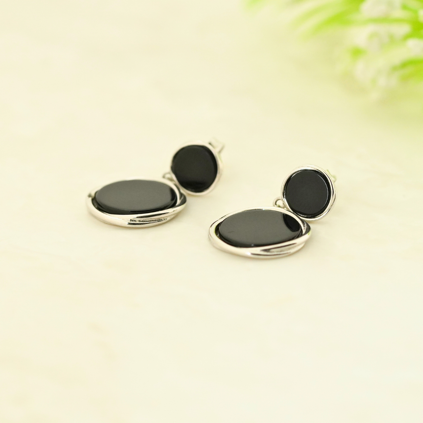 DoubleBlack Rhodium Earrings