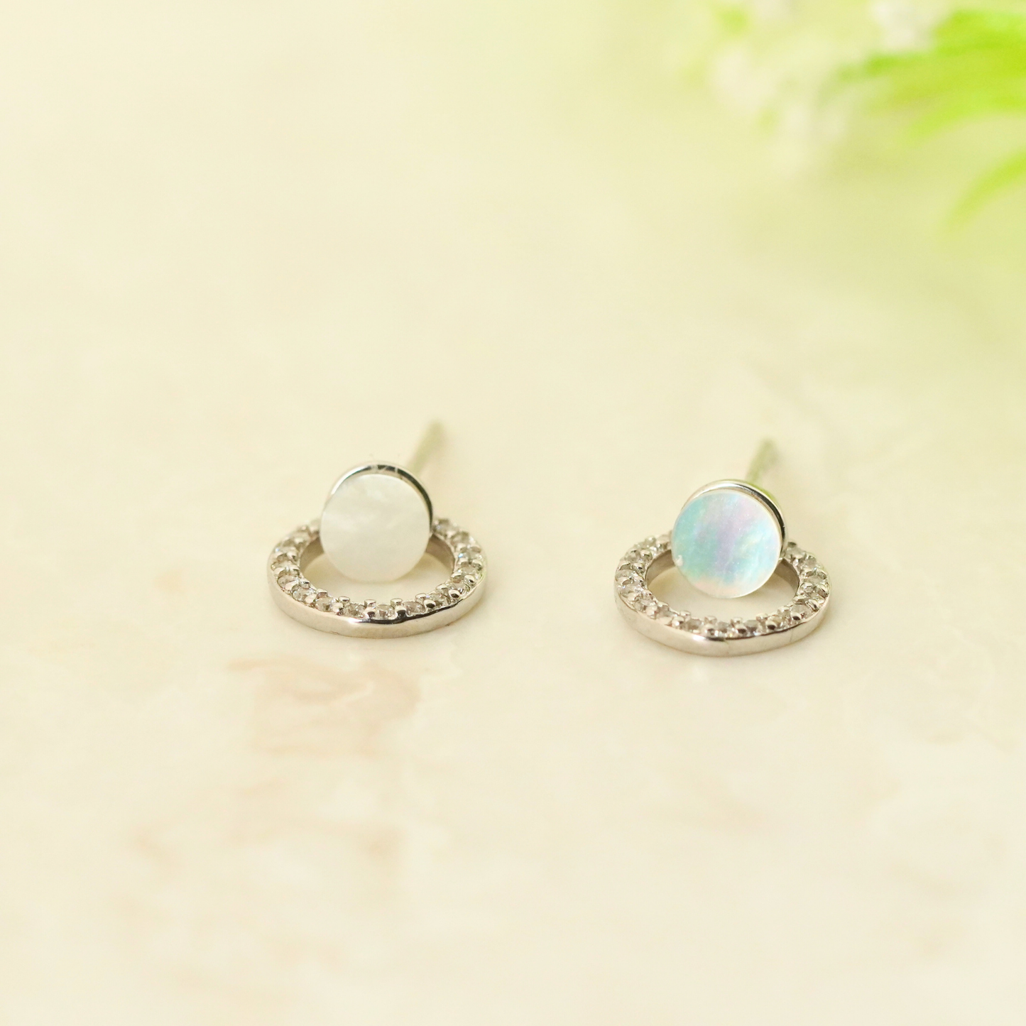 Twain Rhodium Earrings