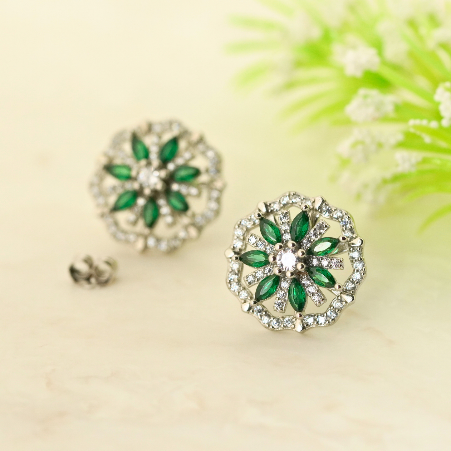 Spira Rhodium Earrings