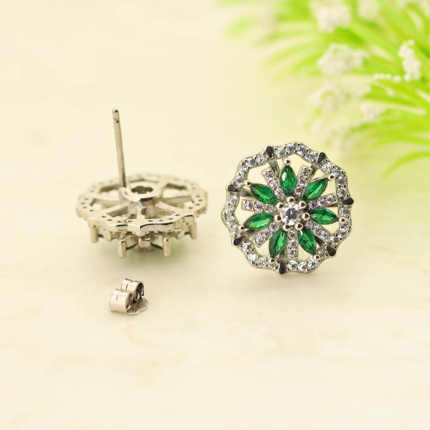 Spira Rhodium Earrings