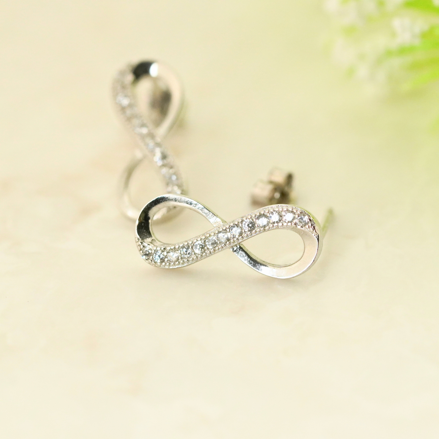 Eternal Rhodium Earrings