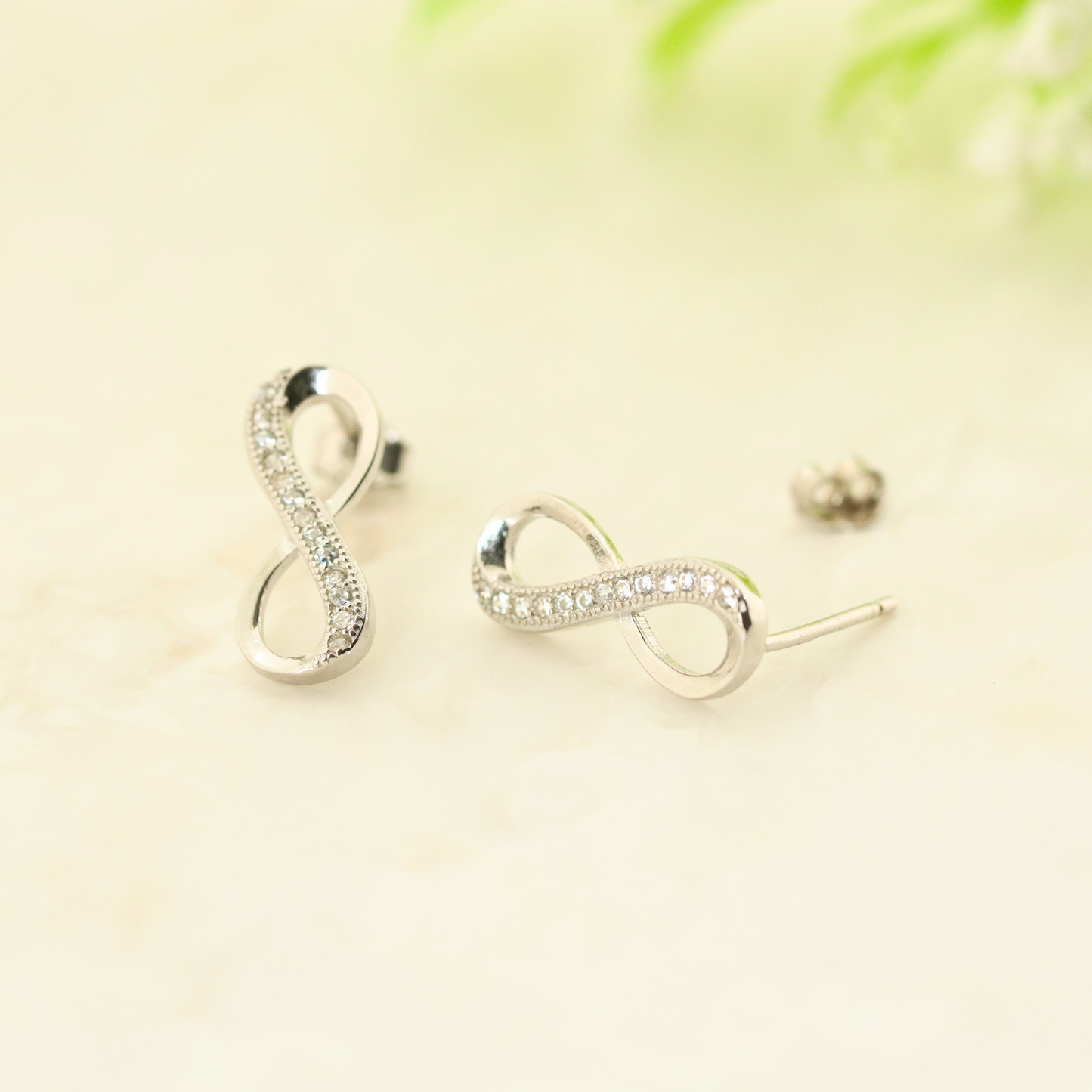 Eternal Rhodium Earrings