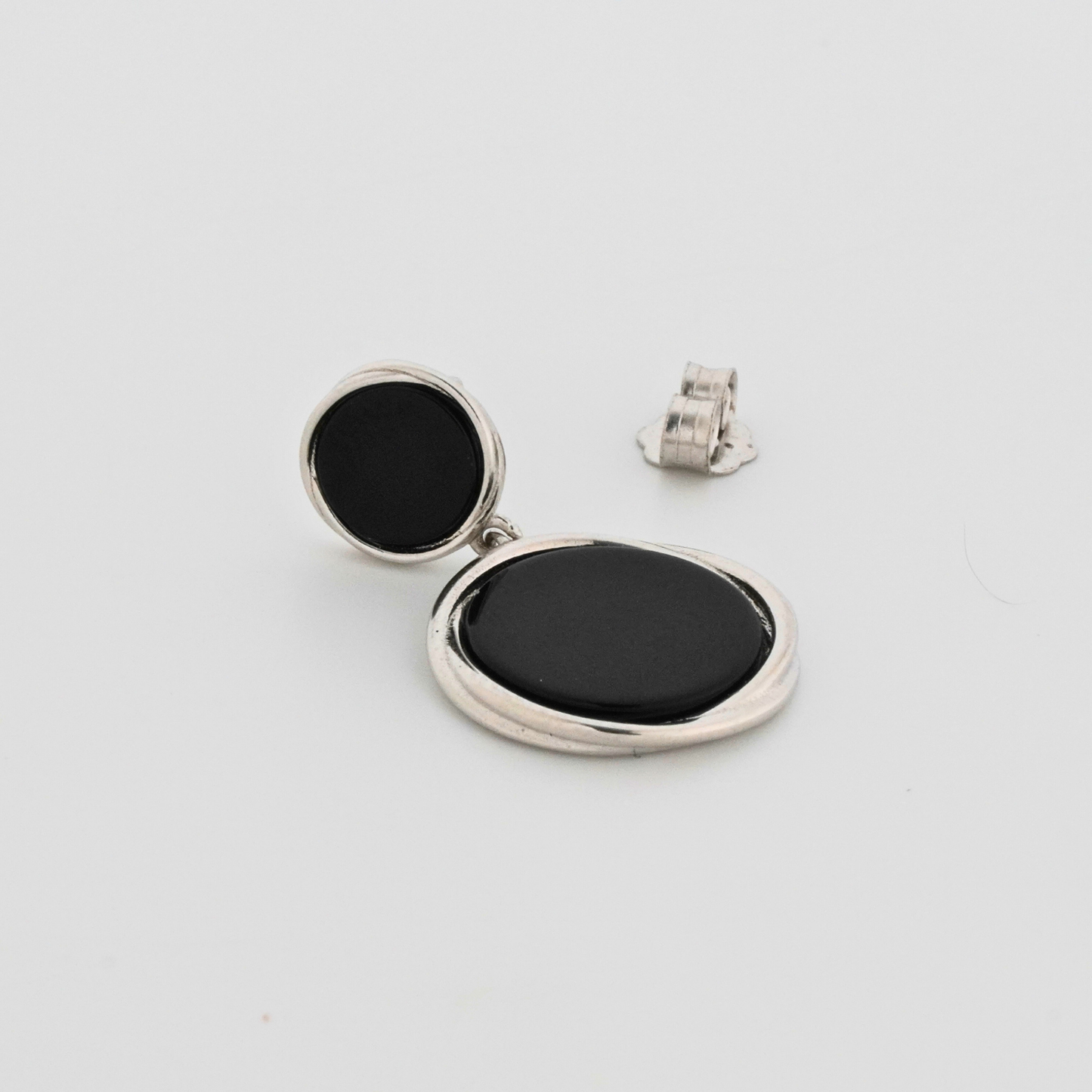 DoubleBlack Rhodium Earrings