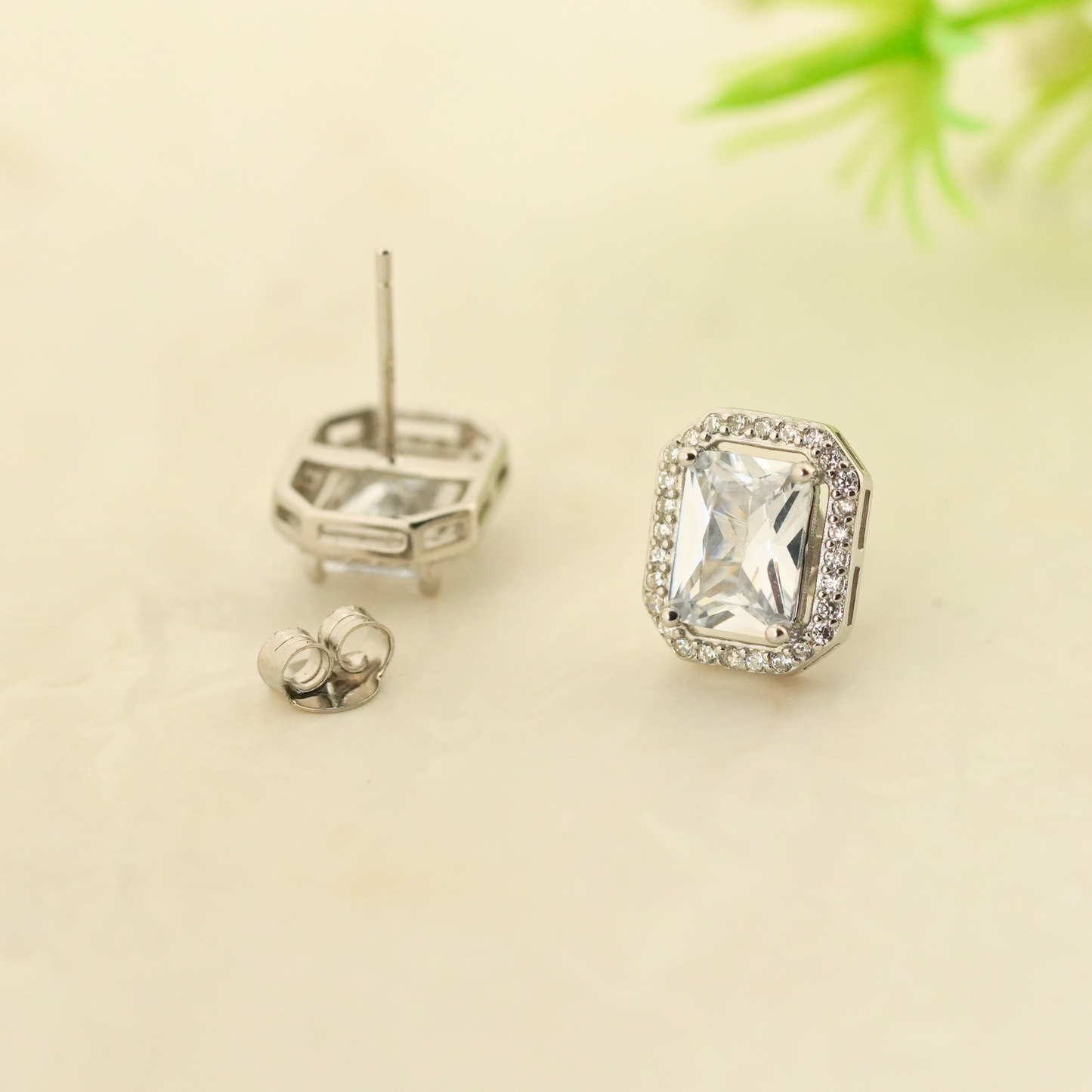 Virelle Rhodium Earrings