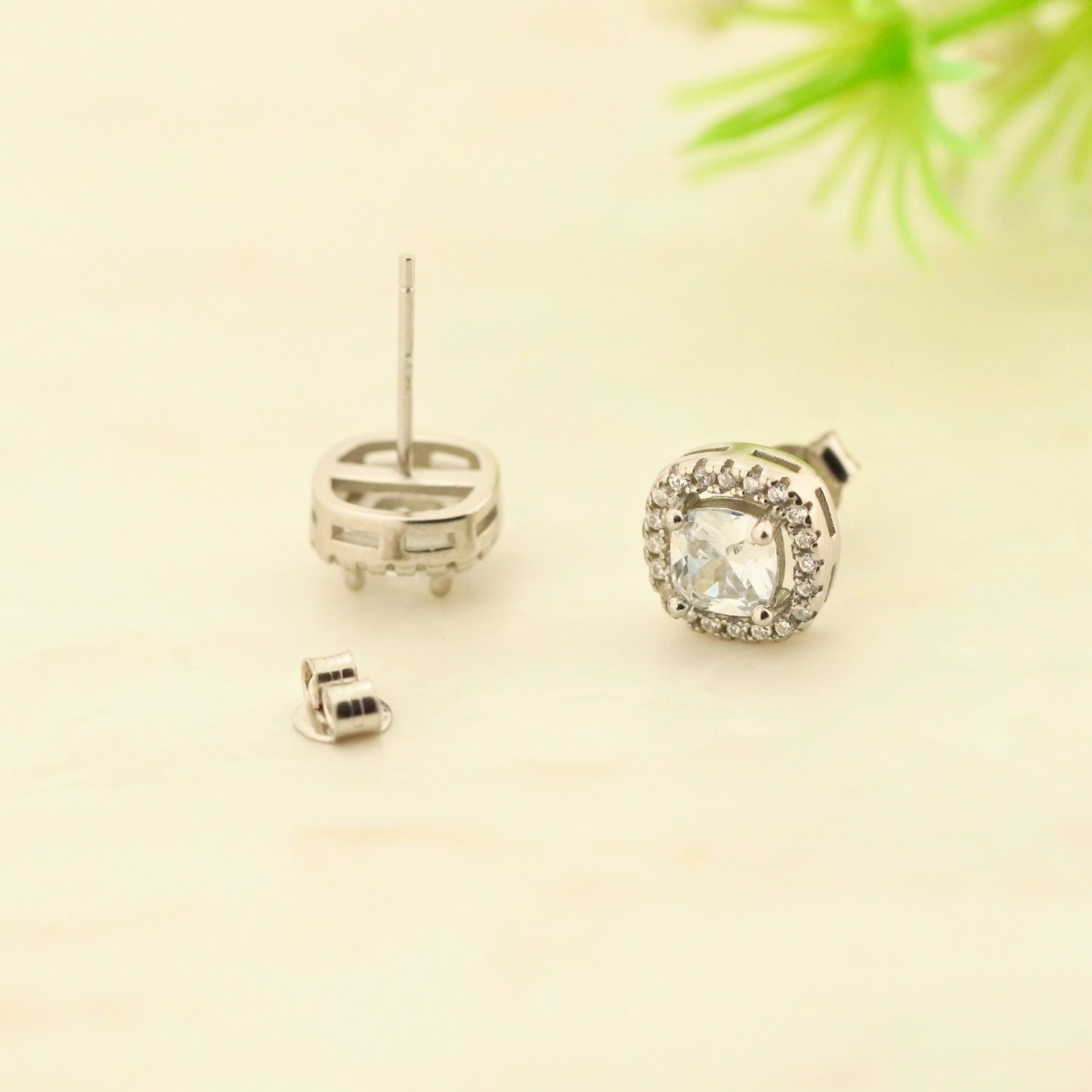 Orbix Rhodium Earrings