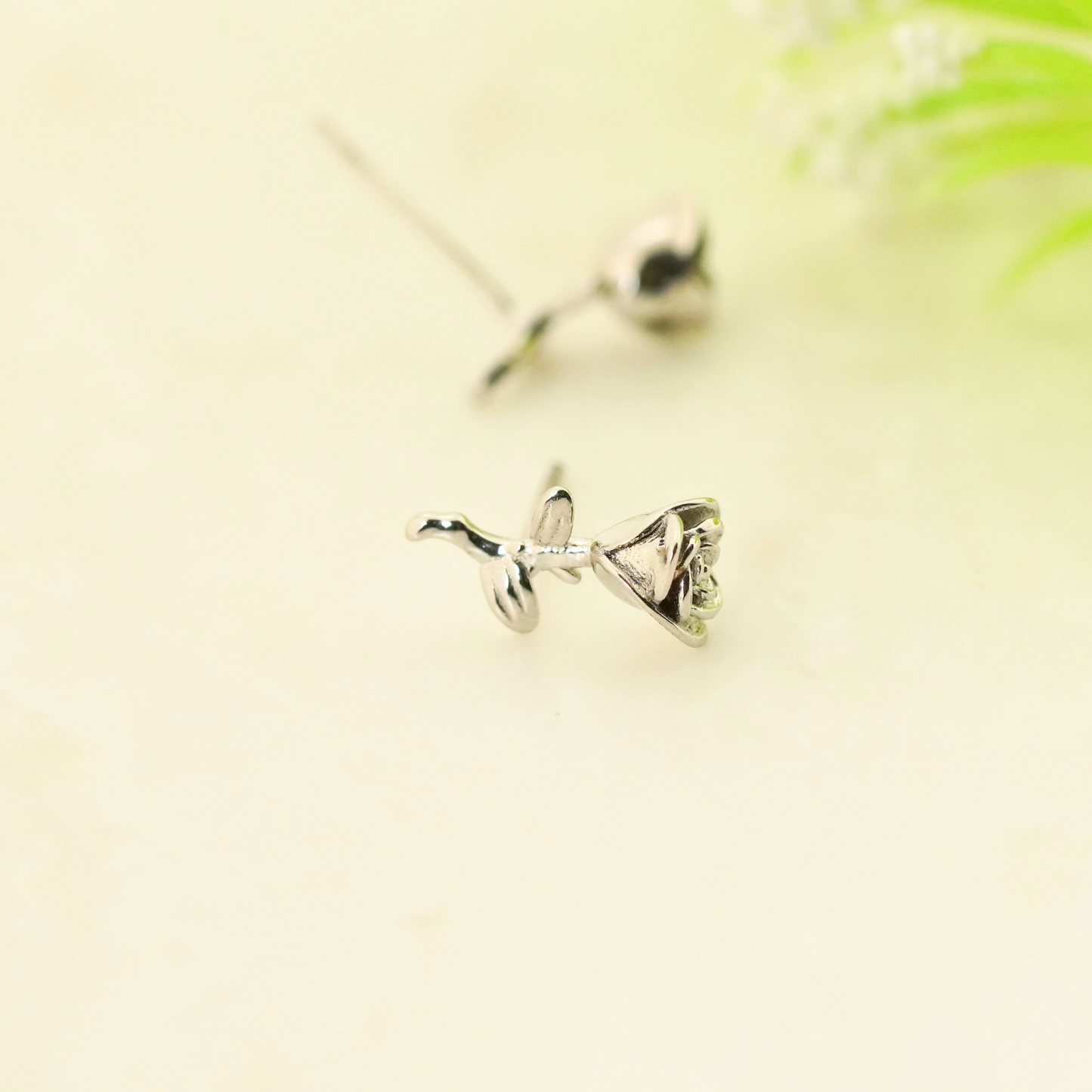 Roseveil Rhodium Earrings