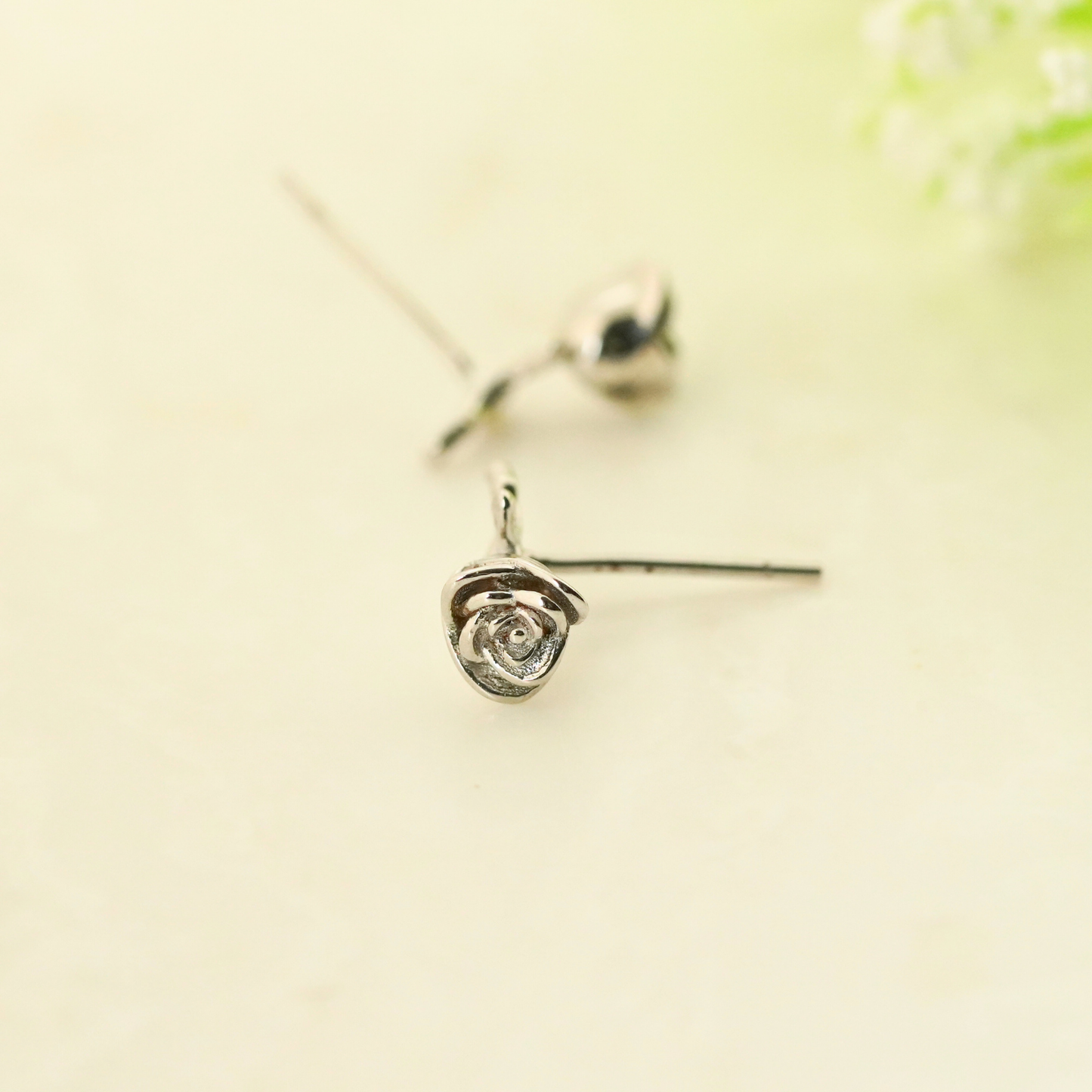 Roseveil Rhodium Earrings