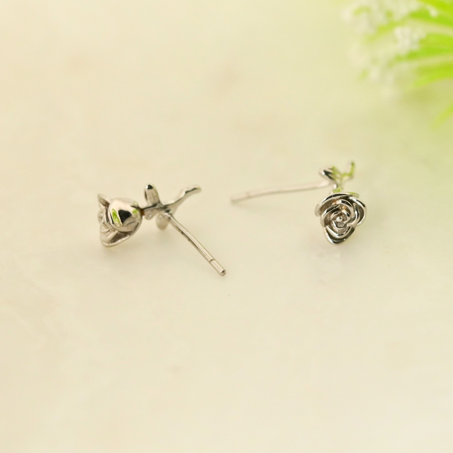Roseveil Rhodium Earrings