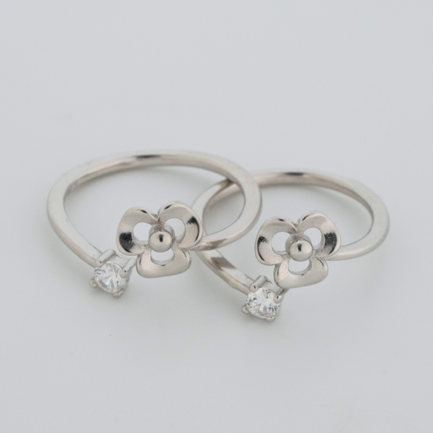 Pollen Rhodium Toe Rings