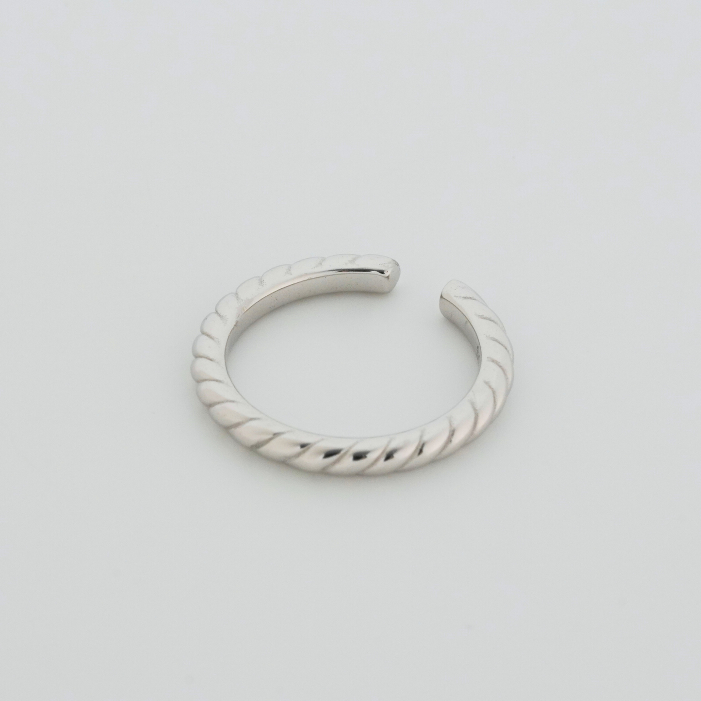 Braids Rhodium Toe Rings