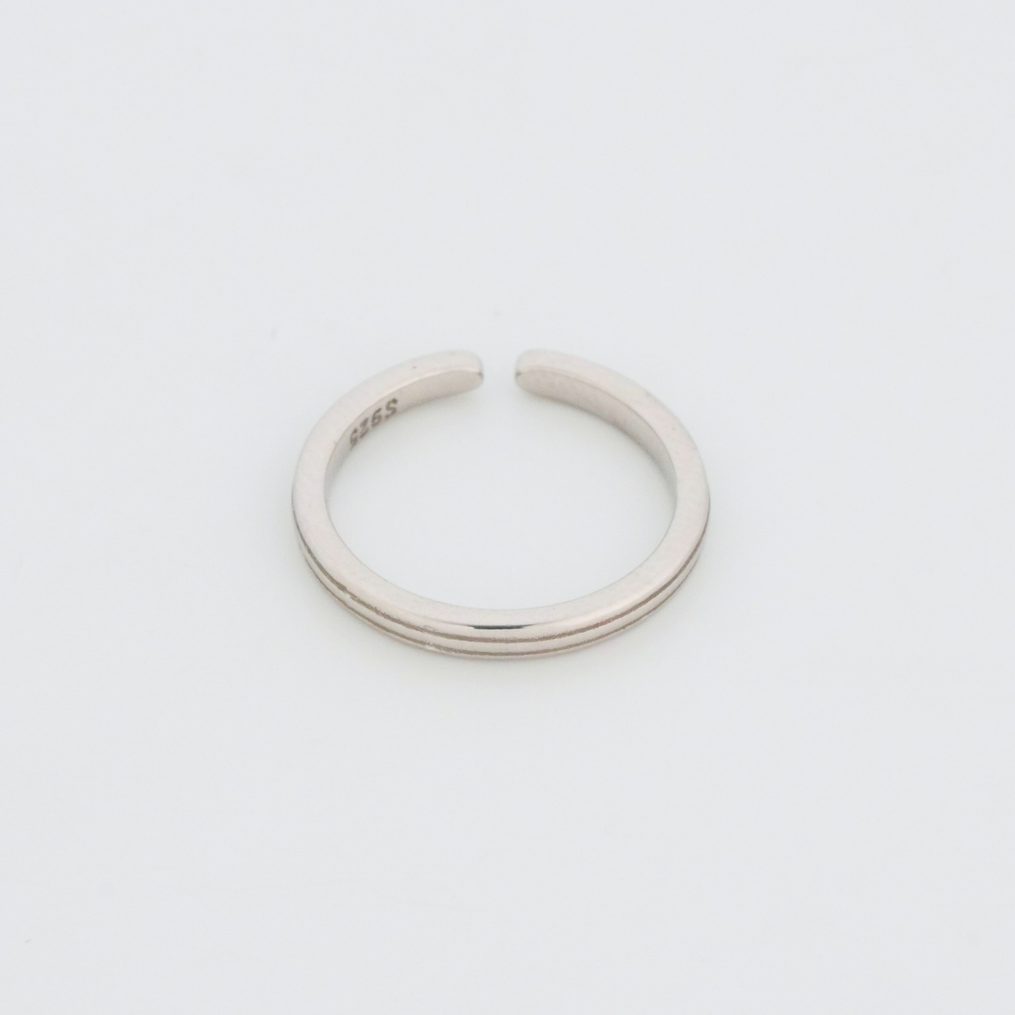 Simplicity Rhodium Toe Rings
