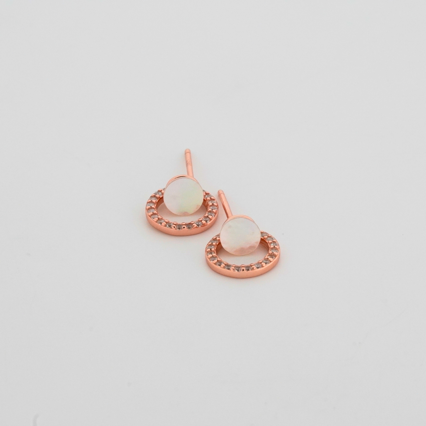 Twain Rhodium & Rose Gold Earrings
