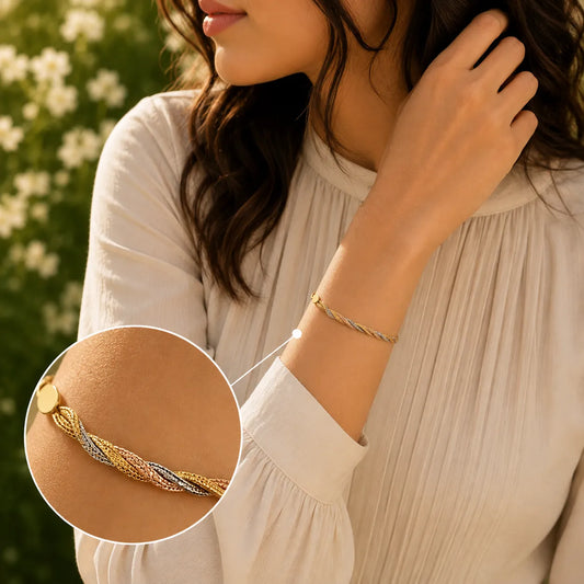 Braided Tricolor Bracelet for Women 2