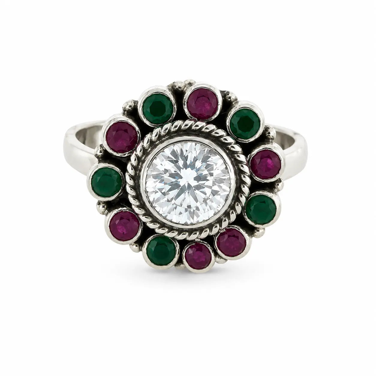 Chitra Oxidised Adjustable Ring for Women 3