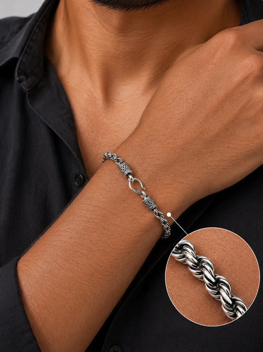 Chunky Rope Darkened Bracelet 2