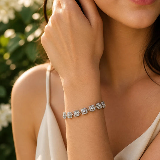 Constellations Studded Rhodium Bracelet for Women 2