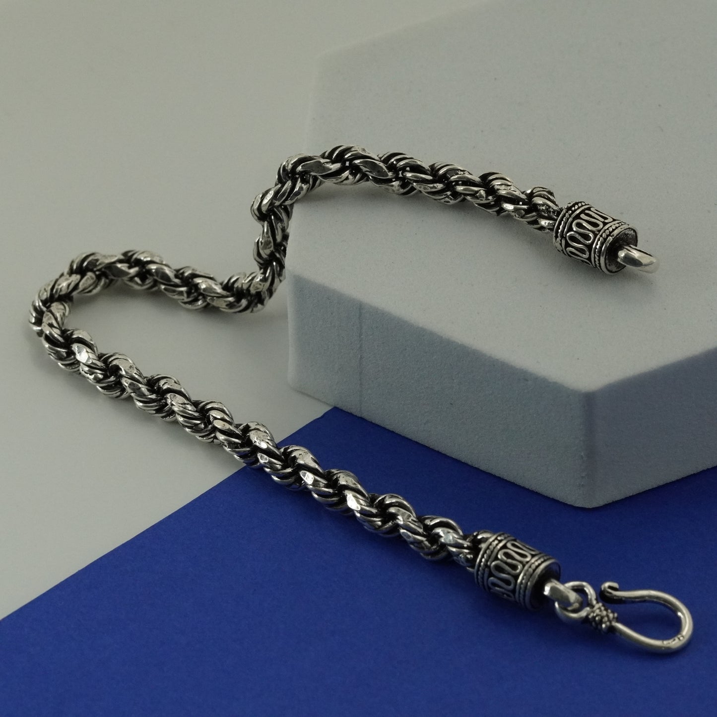 Chunky Rope Darkened Bracelet