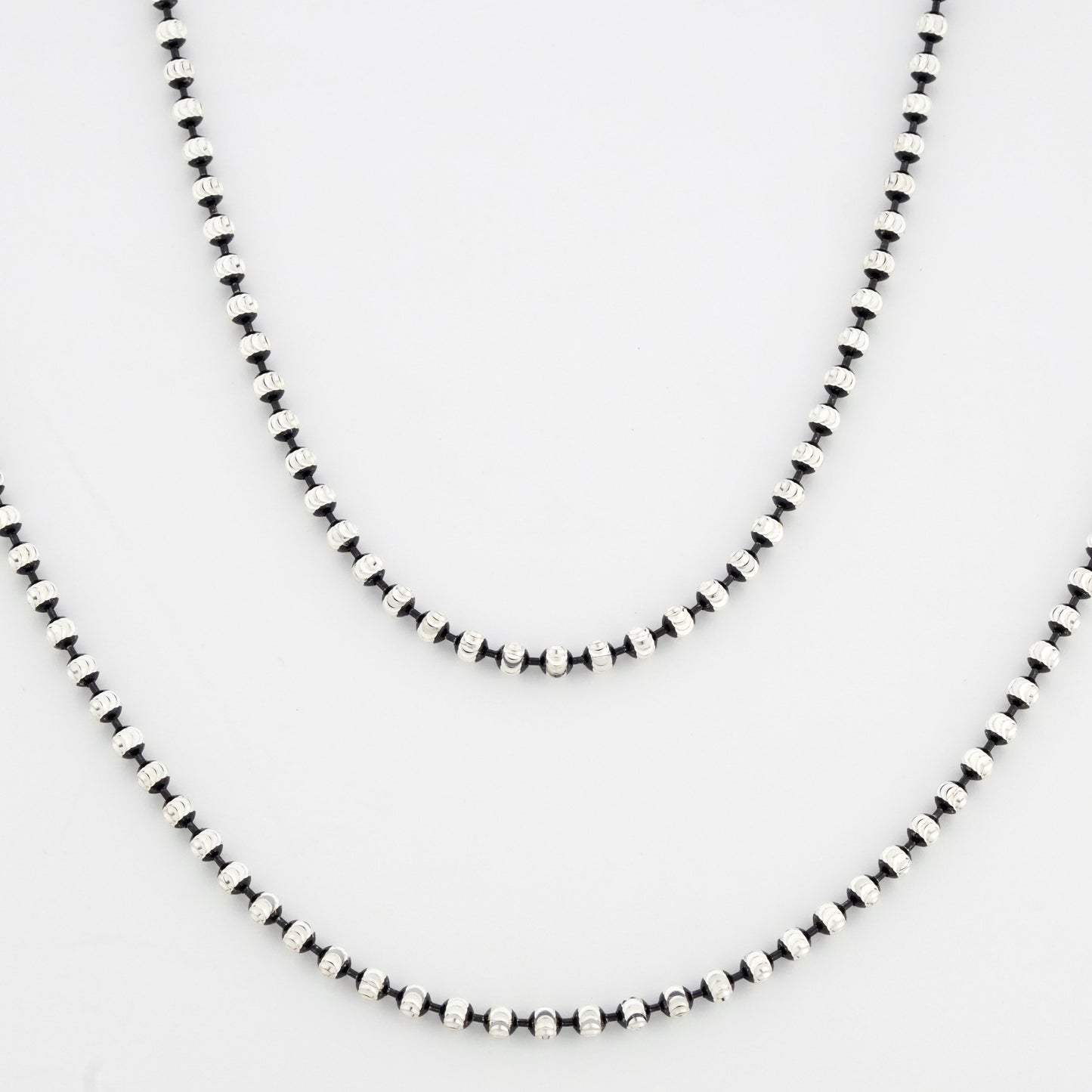 Droplets Minimal Rhodium Anklet