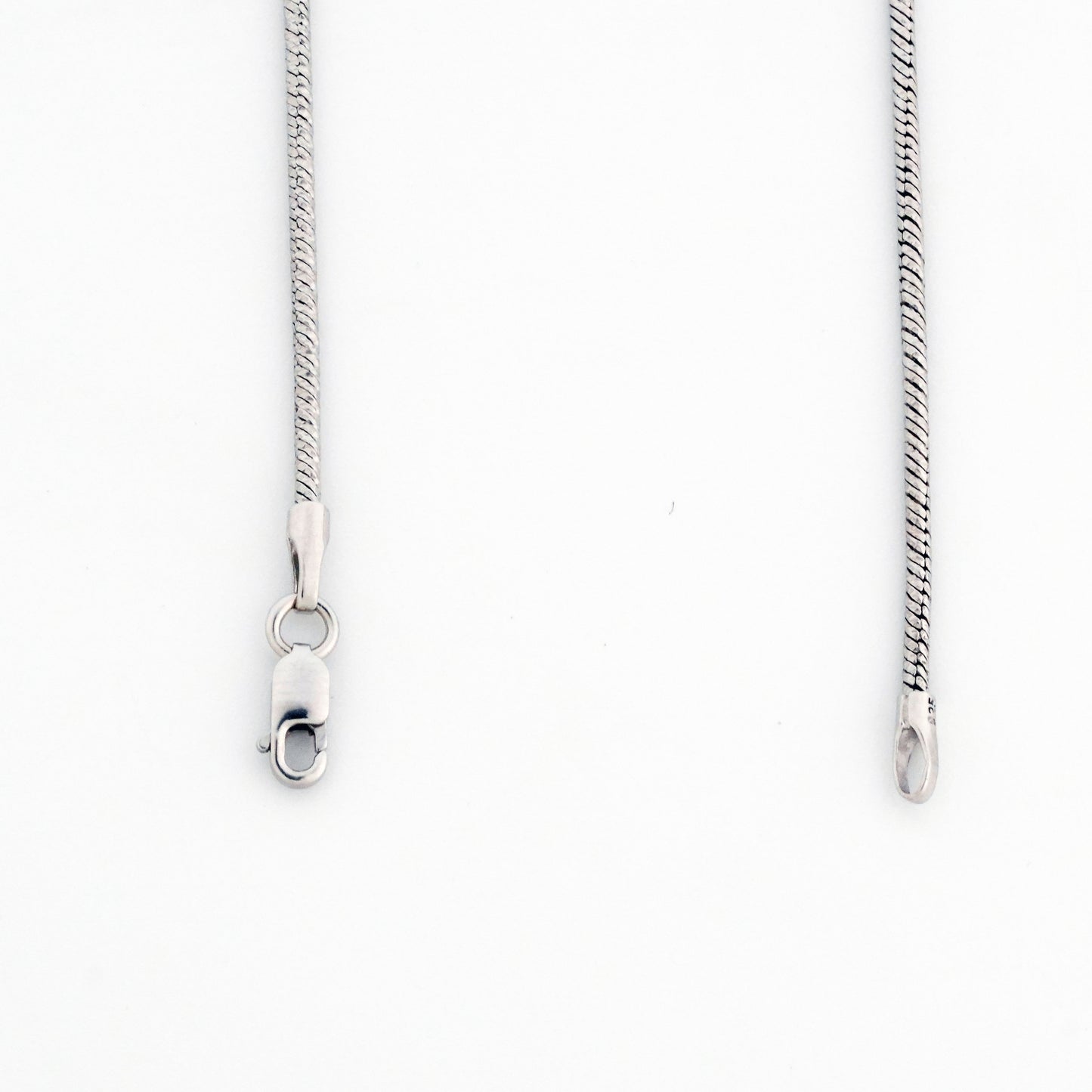 Shimmer Minimal Rhodium Anklet