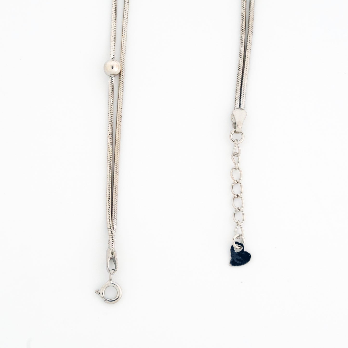 Layered Selene Rhodium Anklet