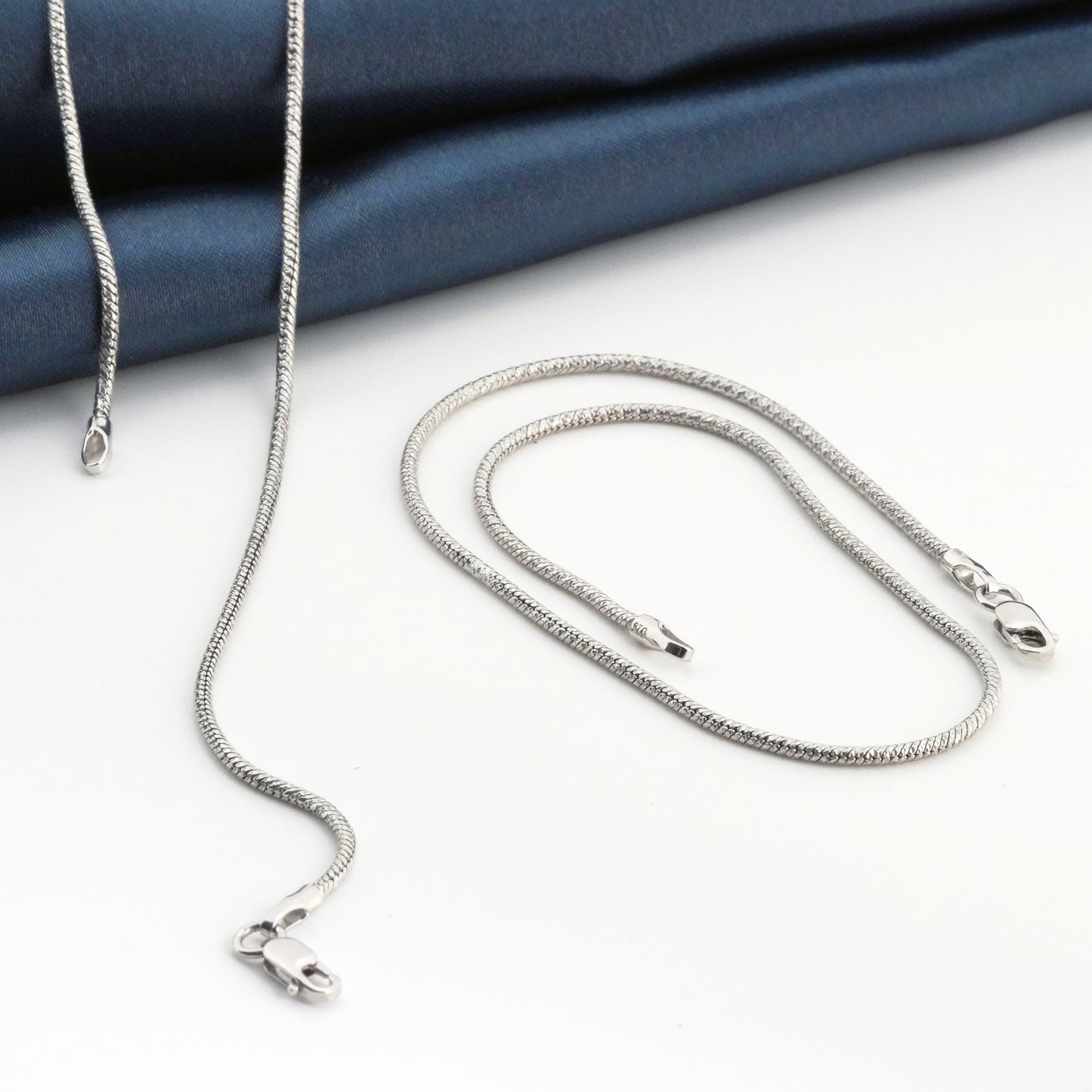 Shimmer Minimal Rhodium Anklet