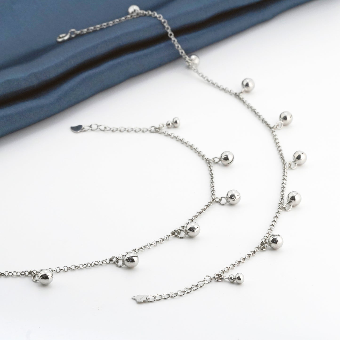 Jingle Rhodium Anklet