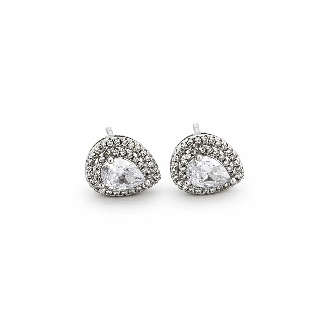 Dewdrops Rhodium Earrings 10