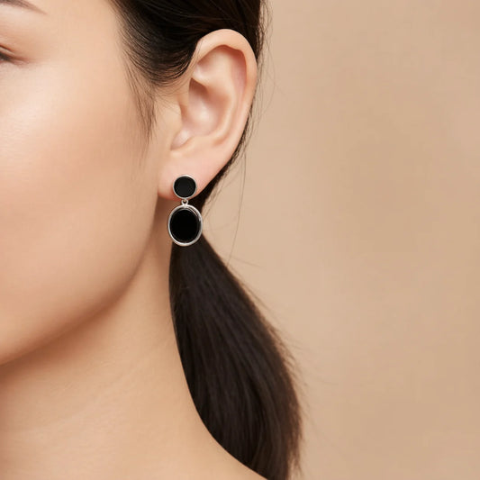 DoubleBlack Rhodium Earrings 7