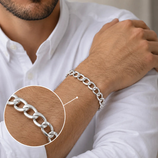 Elias Hollow Chain Bracelet 6