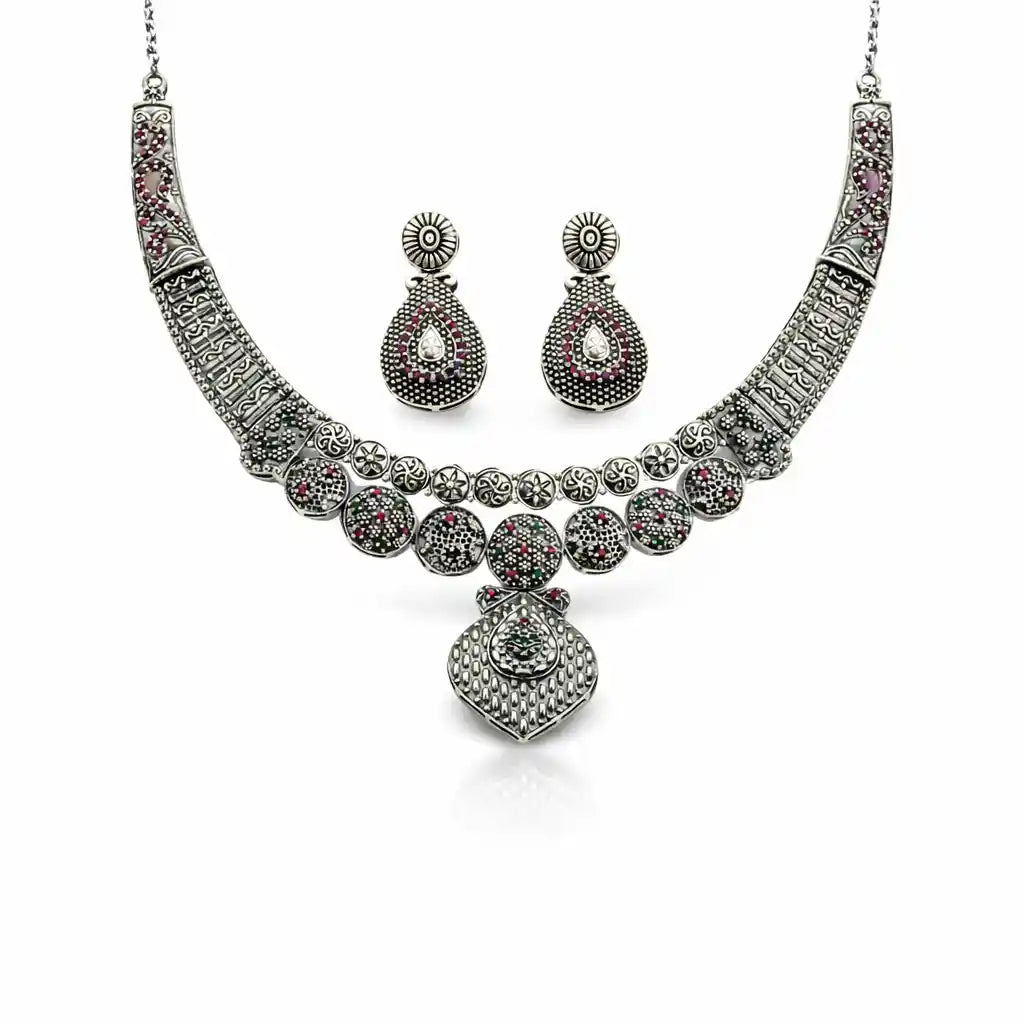 Envia Antique Oxidized Necklace Set 3