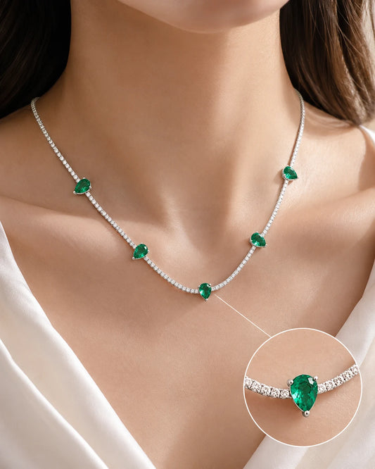 Highness Rhodium and Solitaire Necklace 2