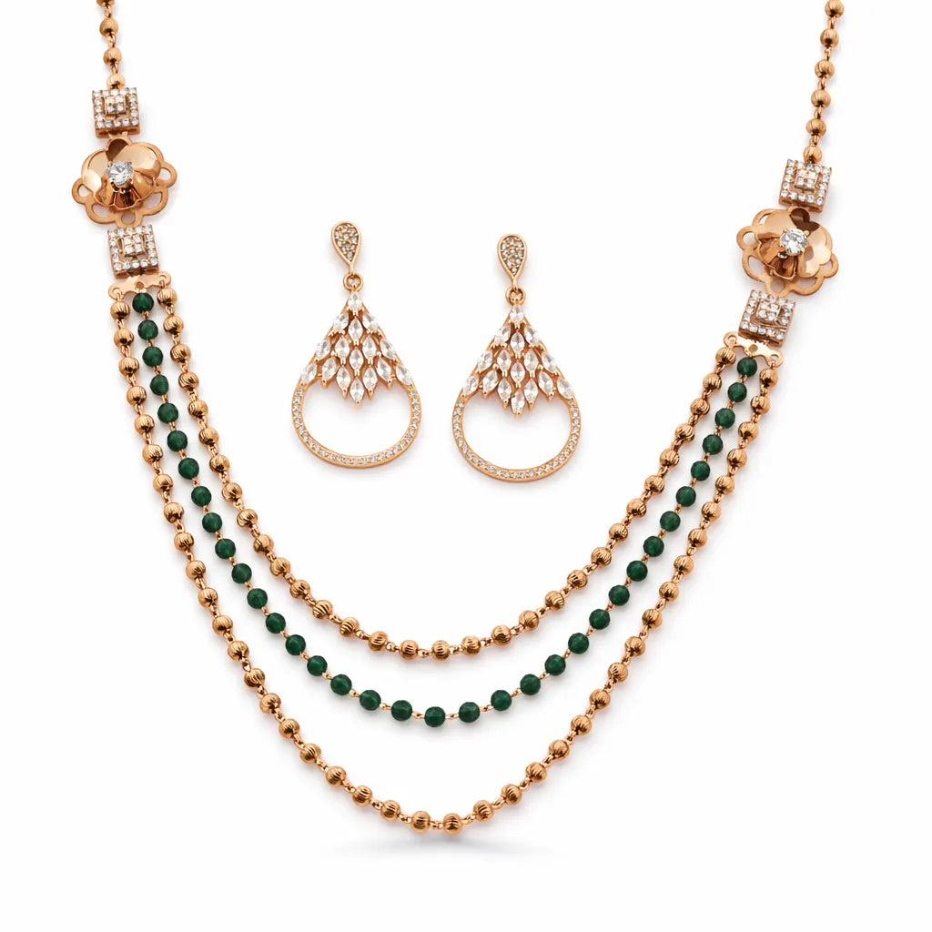 Lumea Rose Gold Necklace Set 3