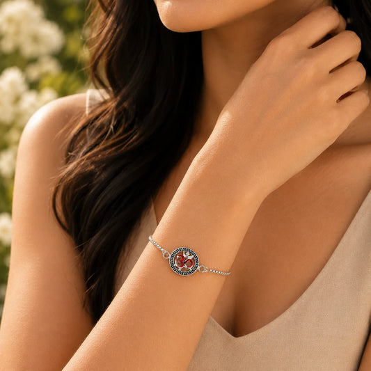 Om Silver Bracelet 2