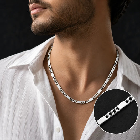 Platinum Sky Chunky Rhodium Plated Chain for Men 2