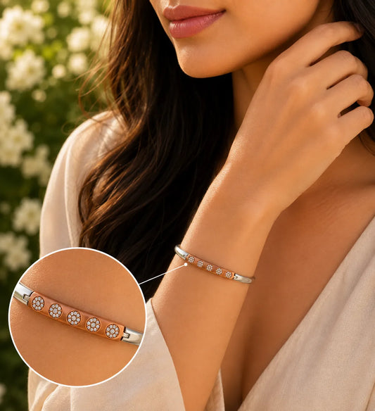 Regalia Rose Gold & Rhodium Bracelet for Women 2