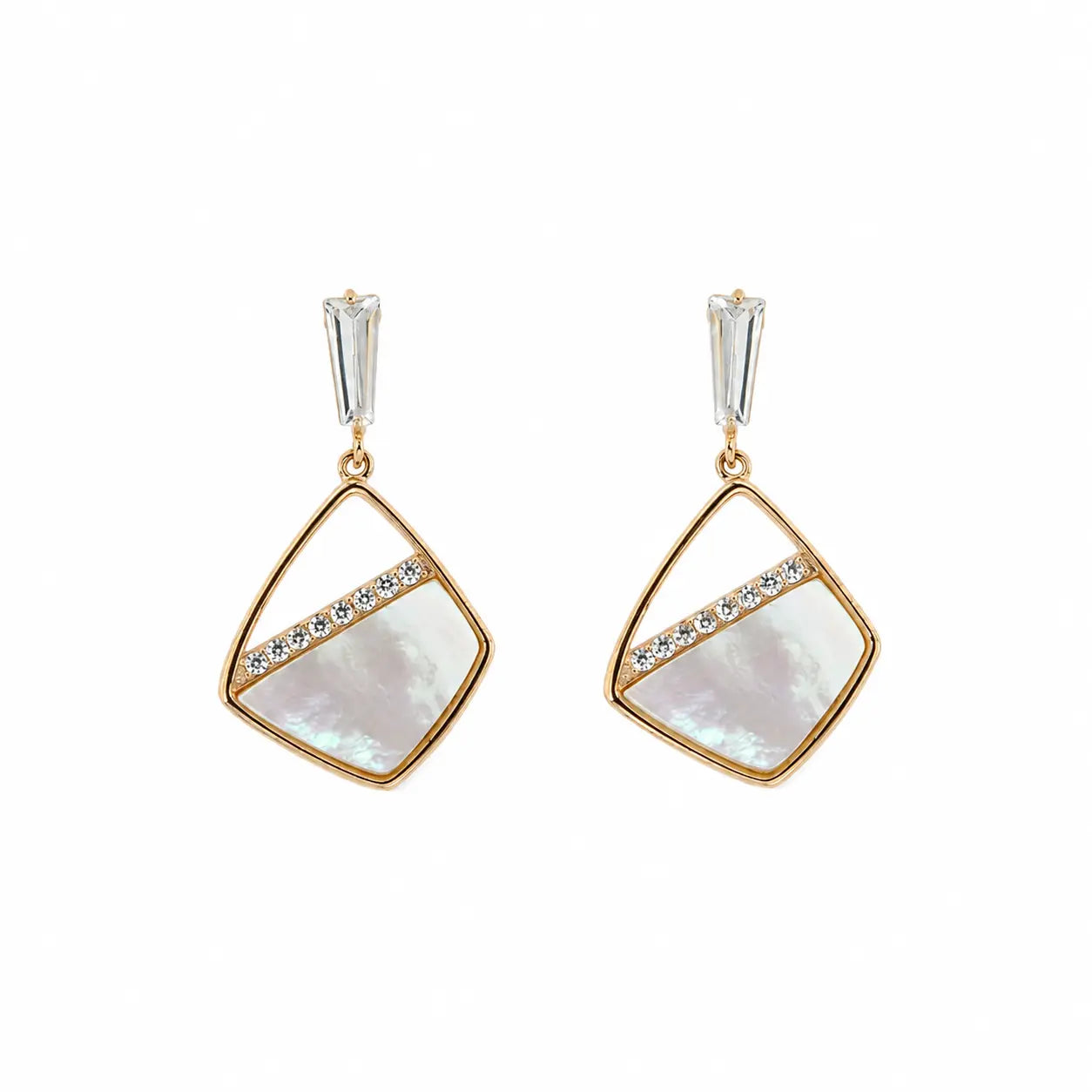 Saturnia MOP Rose Gold Earrings 4