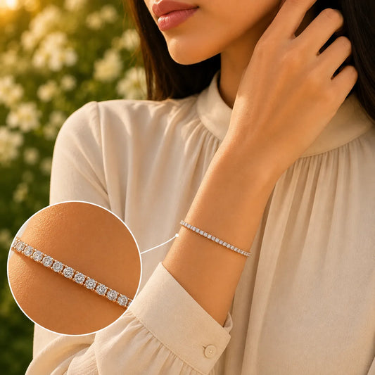 Sparkle Wrist Studded Rose Gold Bracelet for Women 2