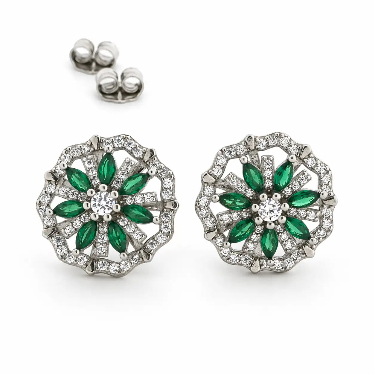 Spira Rhodium Earrings 10