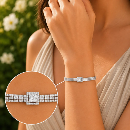 Starry Lane Rhodium Bracelet for Women 2