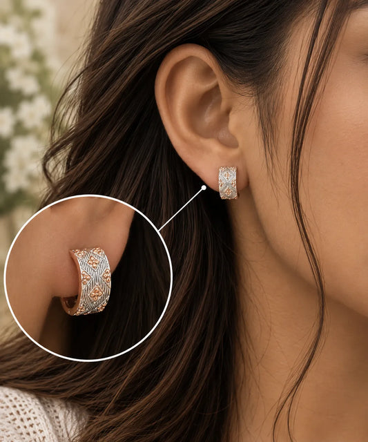 Swayline Rhodium Earrings 02