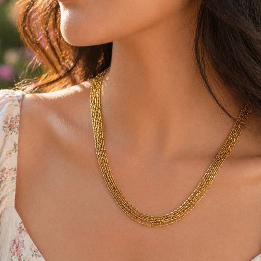 The Luxury Bunch Gold Plated & Rhodium Necklace 2