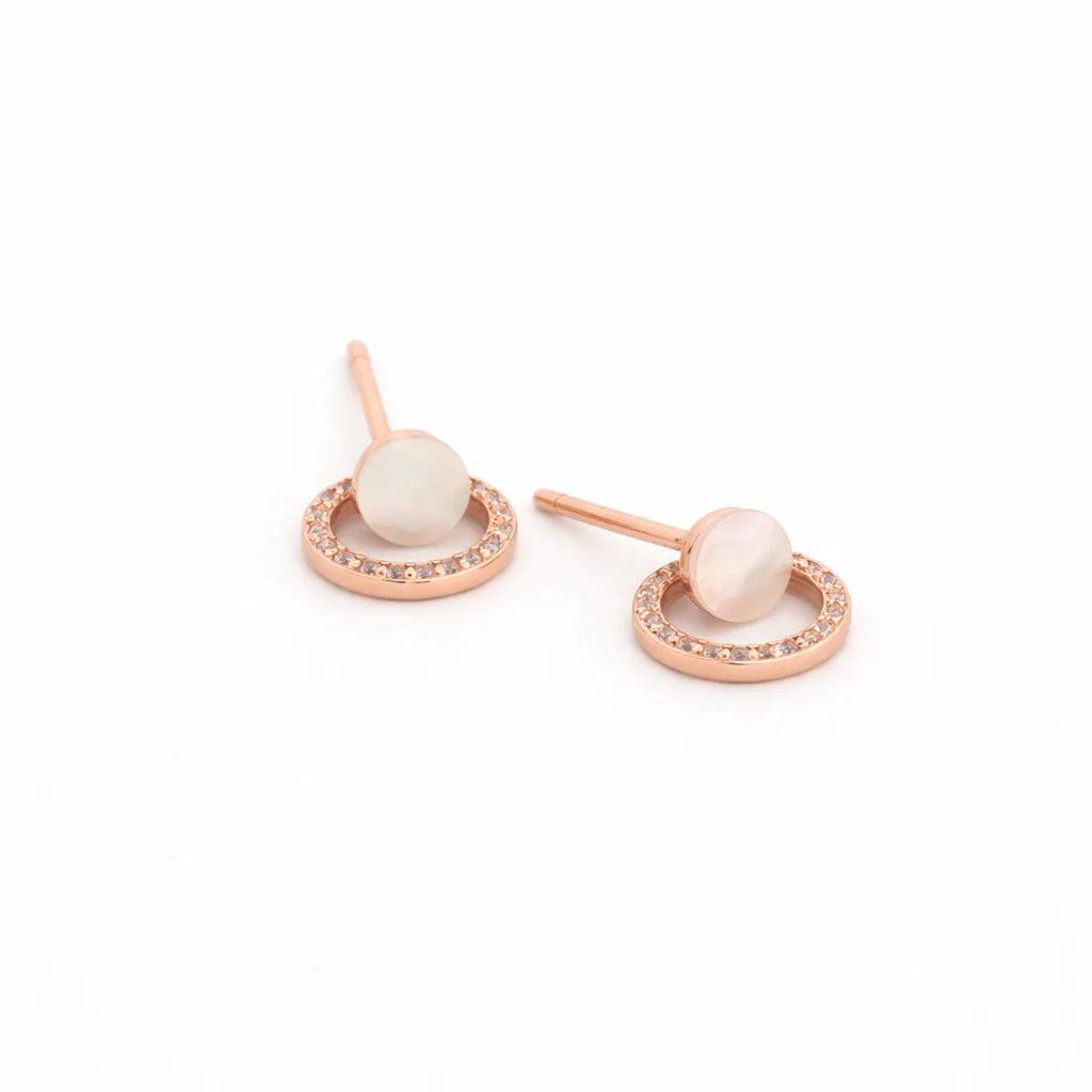 Twain Rhodium & Rose Gold Earrings 9
