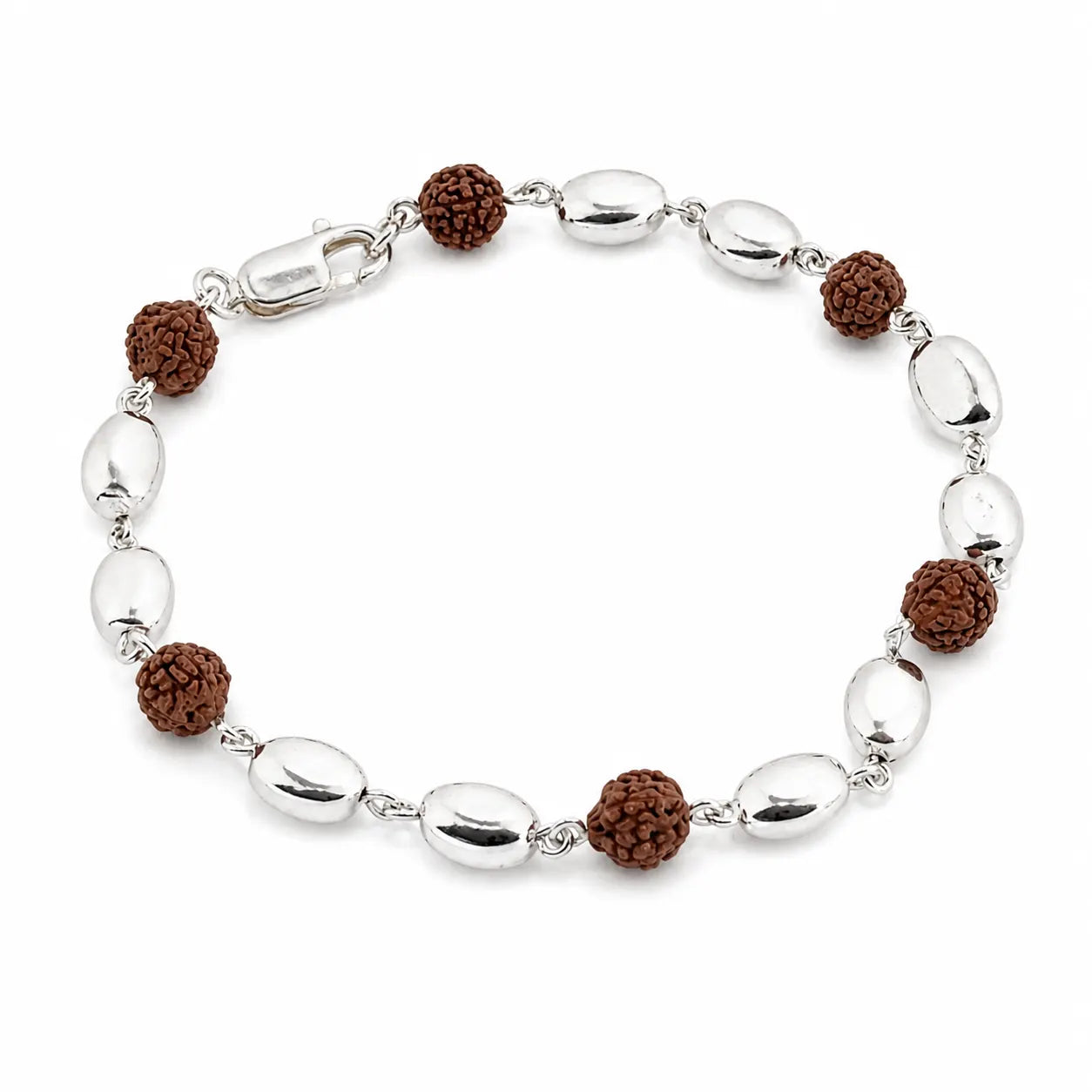 Yogi Rudraksha Silver Bracelet for Women 3