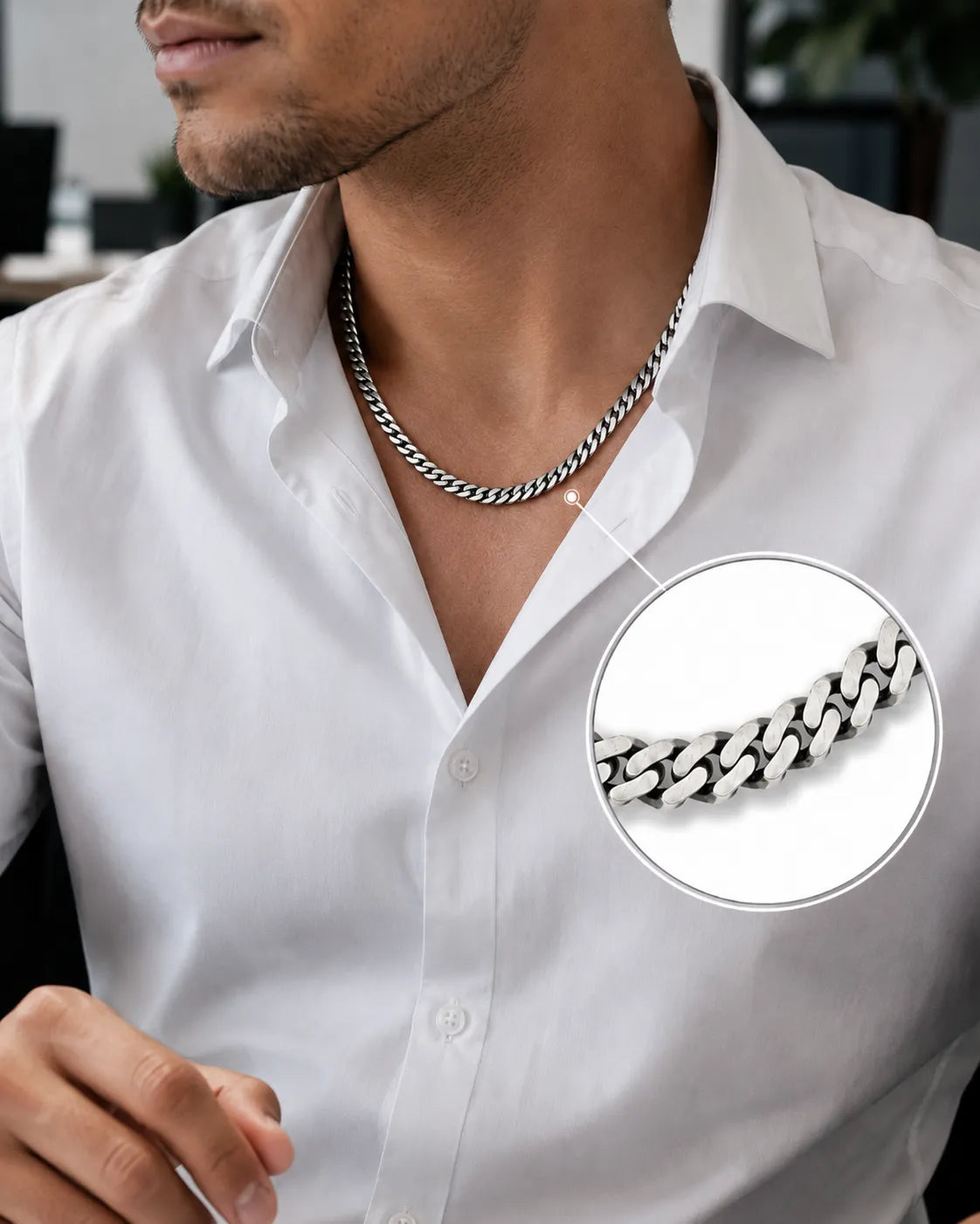 Indomitable Signature Cuban Matte Chain for Men
