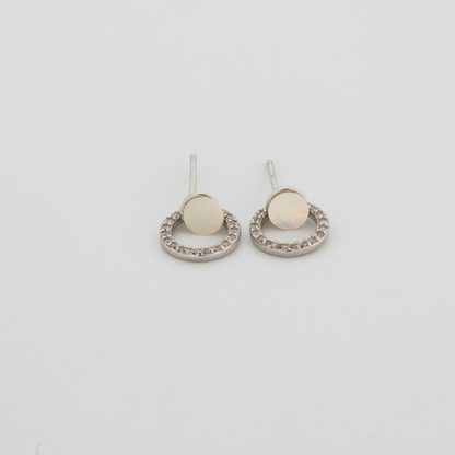 Twain Rhodium Earrings