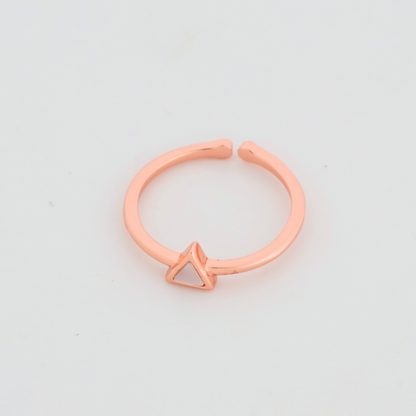 Angular Rose Gold Toe Rings